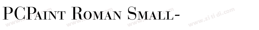 PCPaint Roman Small字体转换